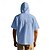 economico Casual da lavoro-Per uomo Camicia Camicia bianca di cotone Camicia casual Camicia con Bottoni Camicia di cotone Semplice Vacanza Streetwear Nero Bianco Cachi Grigio Manica Corta Con Cappuccio Estate Abbigliamento