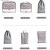 abordables stockage de bagages et de voyage-Ensemble de cubes de compression pour le voyage, 6 pièces de rangement et d'organisation de bagages, économiseurs d'espace, organisateurs de vêtements multifonctionnels pour la maison et la valise