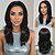 billige Syntetiske og trendy parykker-Syntetiske parykker Bølget Bouncy Curl Mellemdel Dyb skille Maskinproduceret Paryk 16 tommer (ca. 39cm) A1 Syntetisk hår Dame Tyk Bekvem Farvegradient Sort