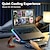 cheap Stands &amp; Cooling Pads-Gaming Laptop Cooling Pad with 8 Cooling Fans Laptop Fan Cooler Pad for 15-17.3 Inch Cooler Stand with 6 Height Adjustable RGB Cooling Pad with Two USB Port &amp; Phone Stand