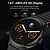 abordables Relojes inteligentes-696 LA99 Reloj inteligente 1.43 pulgada Smartwatch Reloj elegante Bluetooth ECG + PPG Podómetro Recordatorio de Llamadas Compatible con Android iOS Mujer Hombre Llamadas con Manos Libres Recordatorio