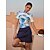 cheap Polos &amp; Quarterzips-Women&#039;s Golf Polo Shirt Yan pink Denim Blue Short Sleeve Top Ladies Golf Attire Clothes Outfits Wear Apparel