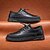 billiga Herrsneakers-bruna snörskor för män med svarta detaljer, slitstark design för vardagsbruk och utomhusaktiviteter