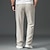 ieftine Pantaloni de elită pentru bărbați-Bărbați Pantaloni atletici Pantaloni activi Pantaloni Cordon Talie elastică cu șnur Culoare solidă Purtabil Lungime totală Oficial Nuntă În aer liber Elegant Vacanță Kaki Deschis Negru Micro-elastic