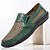 abordables Chaussures sans lacets &amp; mocassins-Mocassins à enfiler pour hommes à motif crocodile marron - chaussures d&#039;affaires et décontractées élégantes avec un design en similicuir texturé
