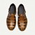 billige Premium skinnsandaler-klassiske fiskersandaler i brunt skinn for menn - allsidig sommersko for uformelle utflukter