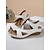 economico Sandali Comodi-sandali aperti con velcro per donna - sandali con zeppa comodi e casual estivi per camminare e viaggiare