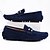billiga Slip-ons och loafers till herrar-vinröd mocka loafers för män – slip-on körmockasiner med metallaccent för vardags- och affärskläder