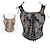 voordelige Korset-Rococo Overbuste korset Gemaskerd Bal Hoog korset Cosplay Jacquard Buikcontrole Push-up Jacquard Kostuum Dames Koninklijk Maskerade Feest Carnaval van Venetië Volwassenen Korset
