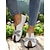 billige Flate sko til kvinner-kvinners bred tåboks barfotskinn loafers - håndlagde vintage blomster slip-on sko, myk såle minimalistiske flater for naturlig fotbevegelse