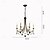 tanie Design świeczkowy-3 światła 6 świateł 30 cm Wisiorek Lantern Desgin Żyrandol Metal Malowane wykończenia LED 110-120V 220-240V