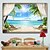preiswerte Ozeanstrand Wandteppich-Landschaft Ozean Strand Hängeteppich Wandkunst Große Teppich Wandmalerei Dekor Fotohintergrund Decke Vorhang Zuhause Schlafzimmer Wohnzimmer Dekoration