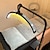 preiswerte LED-Stehlampe-LED-Stehlampe 24 Zoll Halbkreislicht mit Telefonclip Stehlampe 360 Grad drehbar schwarz