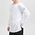 baratos Tops e Conjuntos-Dança Latina Blusa Cor Pura Homens Espetáculo Roupa Diária Manga Longa Tencel