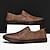economico Slip-ons e mocassini da uomo-mocassini slip-on in pelle scamosciata beige da uomo – scarpe mocassino casual fatte a mano per l&#039;uso quotidiano