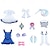 billige Anime-kostymer-Genshin Impact Sigewinne Anime Cosplay kostyme Sko Cosplay Parykker Cosplay-drakter Cosplay Parykker Cosplay Sko Halloween Maskerade Ytelse Fest Kjole Sokker Mer Tilbehør Til Dame Voksne