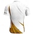 abordables Maillots pour hommes-Homme Maillot de cyclisme Géométrique Manche Courte Cyclisme T-shirt Maillot avec 3 poches arrière VTT Vélo tout terrain Séchage Rapide Design Anatomique Évacuation de l&#039;Humidité Respirant Des sports