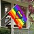 billige Hageflagg, Banner-Juni Pride Måned LGBTQ LGBT Pride Flagg Regnbue Utendørs Innendørs med Øyehull Hus Hage Dekorasjoner Høytidsbanner Skilt Glad Pride