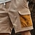 baratos Ar livre-Homens Bermuda Cargo Shorts de verão Shorts casuais Shorts de veludo cotelê Shorts de malha Com Cordão Bolso multi Perna reta Bloco de cor Respirável Pavio Humido Comprimento do joelho Ao ar livre