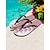 billiga Semester Sandaler-blommiga flipflops för kvinnor - eleganta strandsandaler med rosentryck, sommartofflor för semester och pool