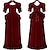 abordables Robe-Médiéval Renaissance Robe de cocktail Robe Robe de Bal Sorcière Étranger Elfe Déguisement Femmes Celtique Fantaisie Royal Halloween Carnaval Mascarade LARP Foire de la Renaissance Festival Adulte Robe