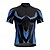 abordables Maillots pour hommes-Homme Maillot de cyclisme Géométrique Manche Courte Cyclisme T-shirt Maillot avec 3 poches arrière VTT Vélo tout terrain Séchage Rapide Design Anatomique Évacuation de l'Humidité Respirant Des sports