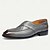 abordables Mocassins en cuir de qualité supérieure-mocassins en cuir faits main pour hommes - chaussures habillées à enfiler à brides croisées grises pour le derby du Kentucky, les événements professionnels et formels