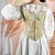 halpa Korsetit-Retro / vintage Keskiaika Renessanssi Korsetti Liivi Bustier Naisten Kelttiläinen Fantasia Halloween Karnevaali Naamiaiset Juhla Rento / arki LARP Aikuisten Korsetti