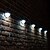 economico Applique per esterni-4 pezzi luce da parete solare impermeabile per esterni cortile giardino recinzione scala parete balcone recinzione illuminazione luce bianca luce calda radiante