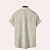 abordables Diseño Geométrico-Hombre Geométrico A Rayas Camisa Camisa casual Abotonar la camisa Manga Corta Moda informal Exterior Vacaciones Festivos Verano Primavera Cuello Vuelto Impresión 3D camisas con cuello Bleu Ciel Rosa