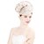 billige Coiffer-Hodeplagg Polyester Faux Lin Linse Fedora Hatt Bryllup Elegant Vintage Med Fjær Hodeplagg
