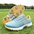 preiswerte Herren Golfschuhe-Herren Sneaker Golfschuhe Mikrofaser Wasserdicht Bequem Rutschfest Schnürung Schwarz / weiss Gelb Blau