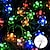 billige LED-kædelys-led solcellelys 6,5m 30led vandtæt udendørs deco terrasselys til påske st. patrick&#039;s day mors dag fest ramadan bryllup ferie have hegn terrasse plæne juletræ dekoration