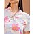cheap Polos &amp; Quarterzips-Women&#039;s Golf Polo Shirt Yan pink Denim Blue Short Sleeve Top Ladies Golf Attire Clothes Outfits Wear Apparel