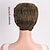 voordelige Synthetische trendy pruiken-Synthetische pruiken Golvend Krullend weefsel Middelste stuk Asymmetrisch kapsel Machinegemaakt Pruik 25.4 cm A1 Synthetisch haar Dames Klassiek Comfortabel Kleurgradatie Meerkleurig