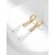 abordables Mariages &amp; Événements-Femme Blanc Boucles d&#039;Oreille Géométrique Content mode simple Des boucles d&#039;oreilles Bijoux Doré Pour Vacances Festival 1 paire