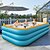 cheap Pools, Hot Tubs &amp; Supplies-Inflatable Swimming Pools, Rectangular Inflatable Swimming Pool for Kids, Family Blow up Pool, Lounge Inflatable Pool for Backyard Garden Outdoor, Easy to Inflatable