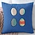 voordelige Vakantie kussensloop-Paas Eieren Decoratieve Gooi Kussenshoes 1PC Zacht Vierkant Bank Kussenhoes Kussenhoes voor Slaapkamer Woonkamer Bank Stoel Zwart Blauw Groen