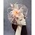baratos Chapéus e Fascinators-Fascinadores Chapéu de Tule de Noiva Dia das Mulheres Com Pluma Acessório de Pérola para Cabeça