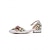 abordables Officiel-chaussures plates blanches brodées de fleurs avec pochette assortie – chaussures de mariage et de mariée élégantes pour femmes