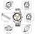 economico Orologi al quarzo-SKMEI Da uomo Orologio al quarzo Lusso Quadrante grande Bling Lavoro Luminoso Calendario Impermeabile Acciaio Guarda
