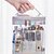 cheap Luggage &amp; Travel Storage-Transparent Toiletry Bag, Large Capacity Stylish Travel Cosmetic Organizer, Portable Handheld Makeup Storage Pouch