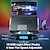 cheap Stands &amp; Cooling Pads-Gaming Laptop Cooling Pad with 8 Cooling Fans Laptop Fan Cooler Pad for 15-17.3 Inch Cooler Stand with 6 Height Adjustable RGB Cooling Pad with Two USB Port &amp; Phone Stand