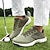 preiswerte Herren Golfschuhe-Herren Sneaker Golfschuhe Mikrofaser Wasserdicht Bequem Rutschfest Schnürung Schwarz / weiss Gelb Blau