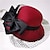 billige Fascinatorer-Hat Polyester Solhat Ferie Te fest Hestevæddeløb Cocktail Elegant Vintage Søde Med Sløjfe Hovedbeklædning