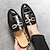 Χαμηλού Κόστους Αντρικά Clogs &amp; Mules-λουστρίνι μοκασίνια για άνδρες - σοφιστικέ slip-on με μεταλλική πόρπη για επαγγελματικό και casual ντύσιμο