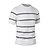 abordables T-shirts et débardeurs élites pour hommes-Homme T-shirt Manche Courte Col ras du cou Été Printemps Rayures horizontales Tricots Vacances ancien Bandes École Entraînement Extérieur Noir Blanche Châtaigne Claire T-shirt haut de gamme pour homme