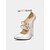billige Nattelivsfest-Sølvfarvede stilettopumps med tre remme – elegante højhælede sko til kvinder, natteliv, fest og aften