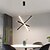levne Závěsná světla-55 cm Sputnik Design Závěsná světla Kov Akryl Umělecký styl Moderní styl Novinky Černá Moderní 110-120V 220-240V