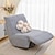 billige Futon sofa cover.-1 stk elastisk armløs gulvsofatrekk lat boy relax sofa slipcover stretch enkelt sofa putetrekk for stue hjemme